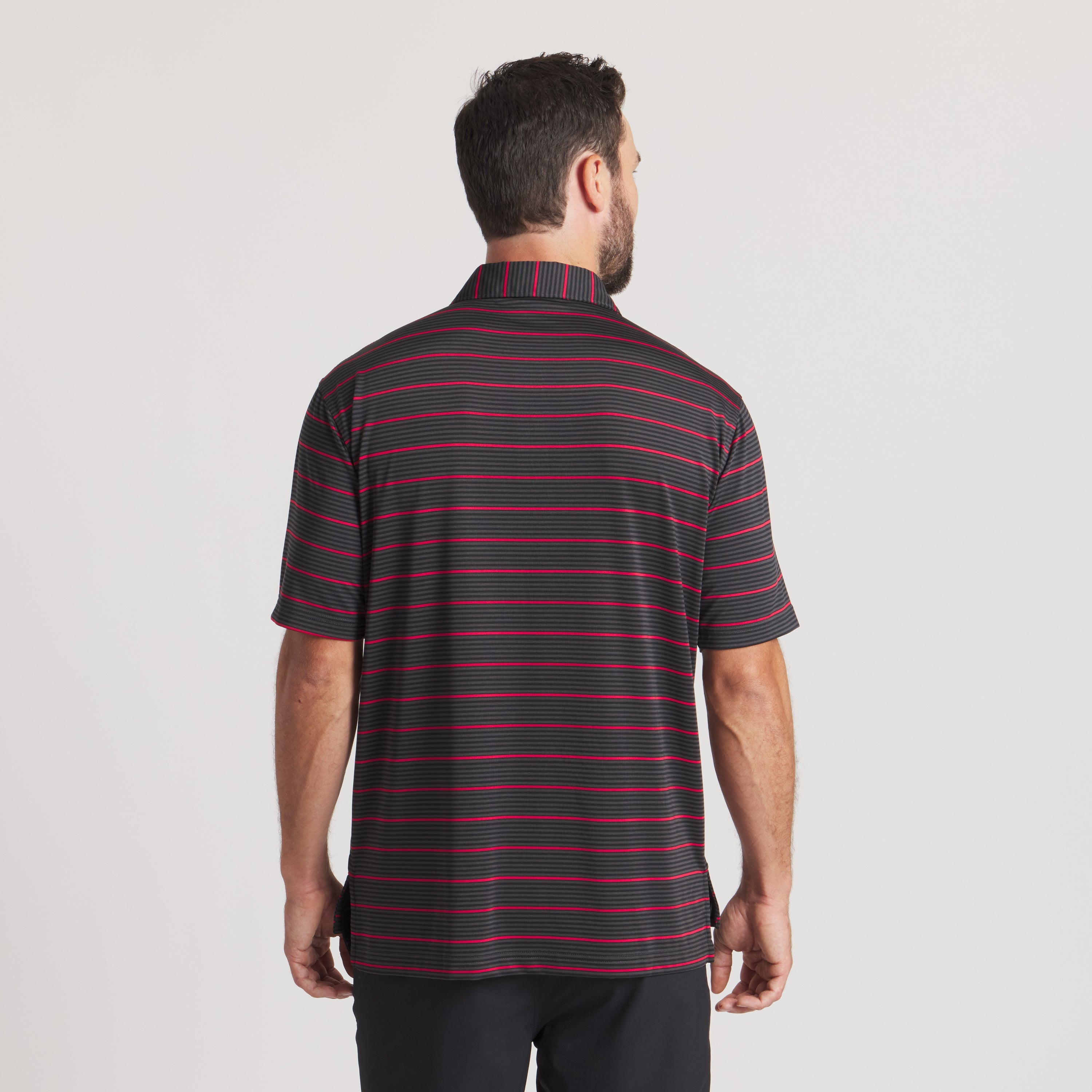 Gridiron Stripe Performance Polo