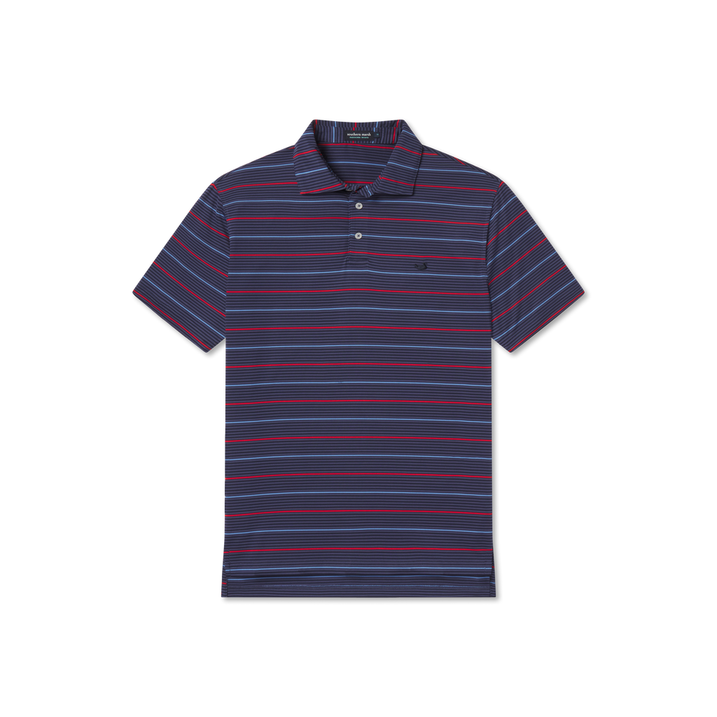 Gridiron Stripe Performance Polo