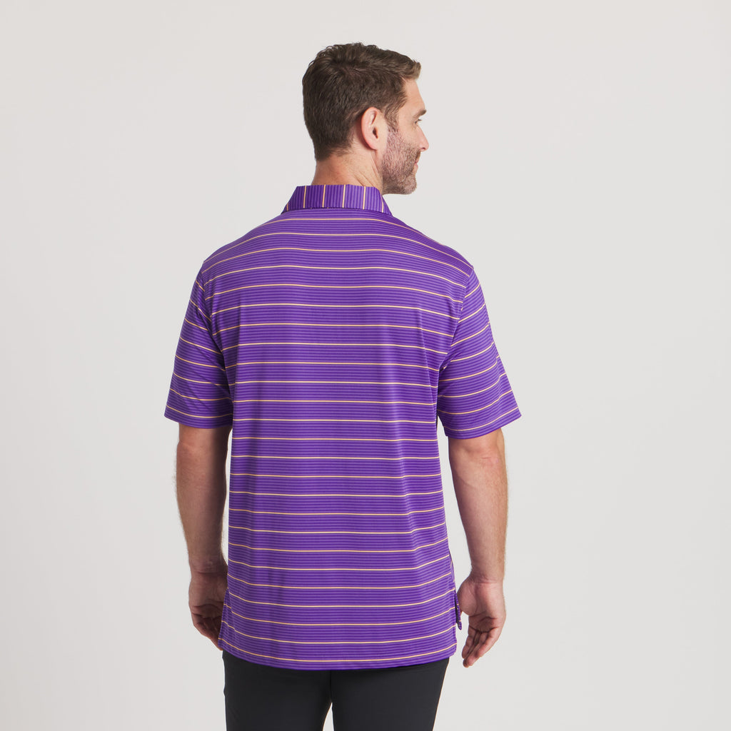 Gridiron Stripe Performance Polo