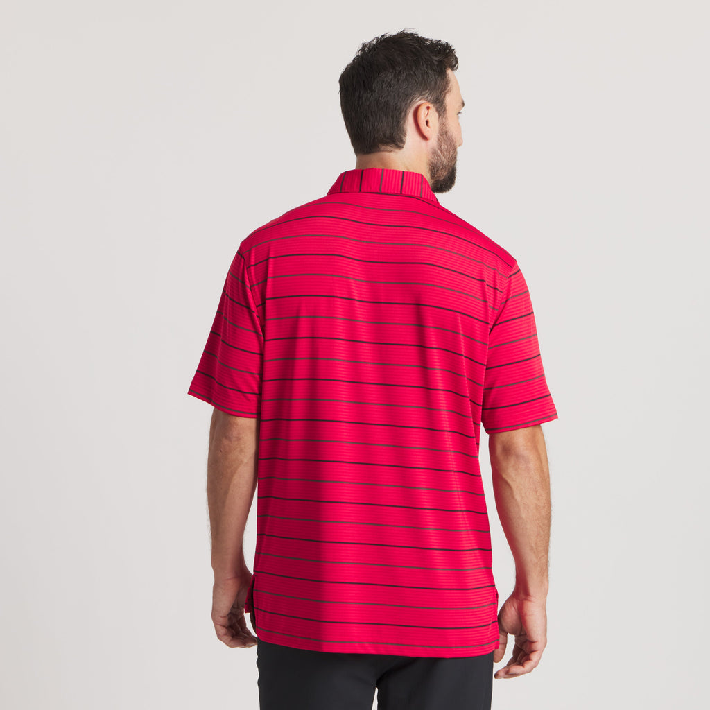 Gridiron Stripe Performance Polo