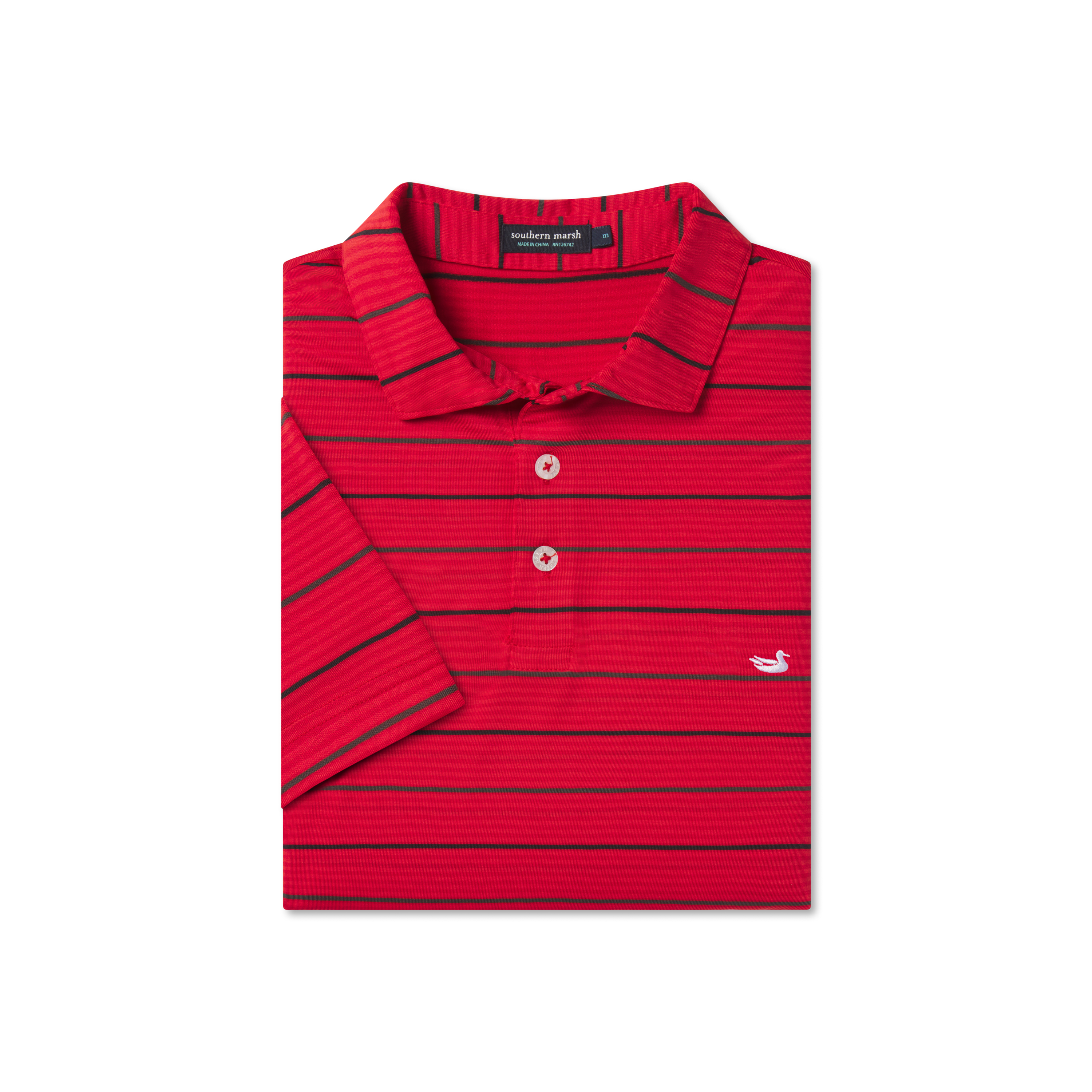 Gridiron Stripe Performance Polo