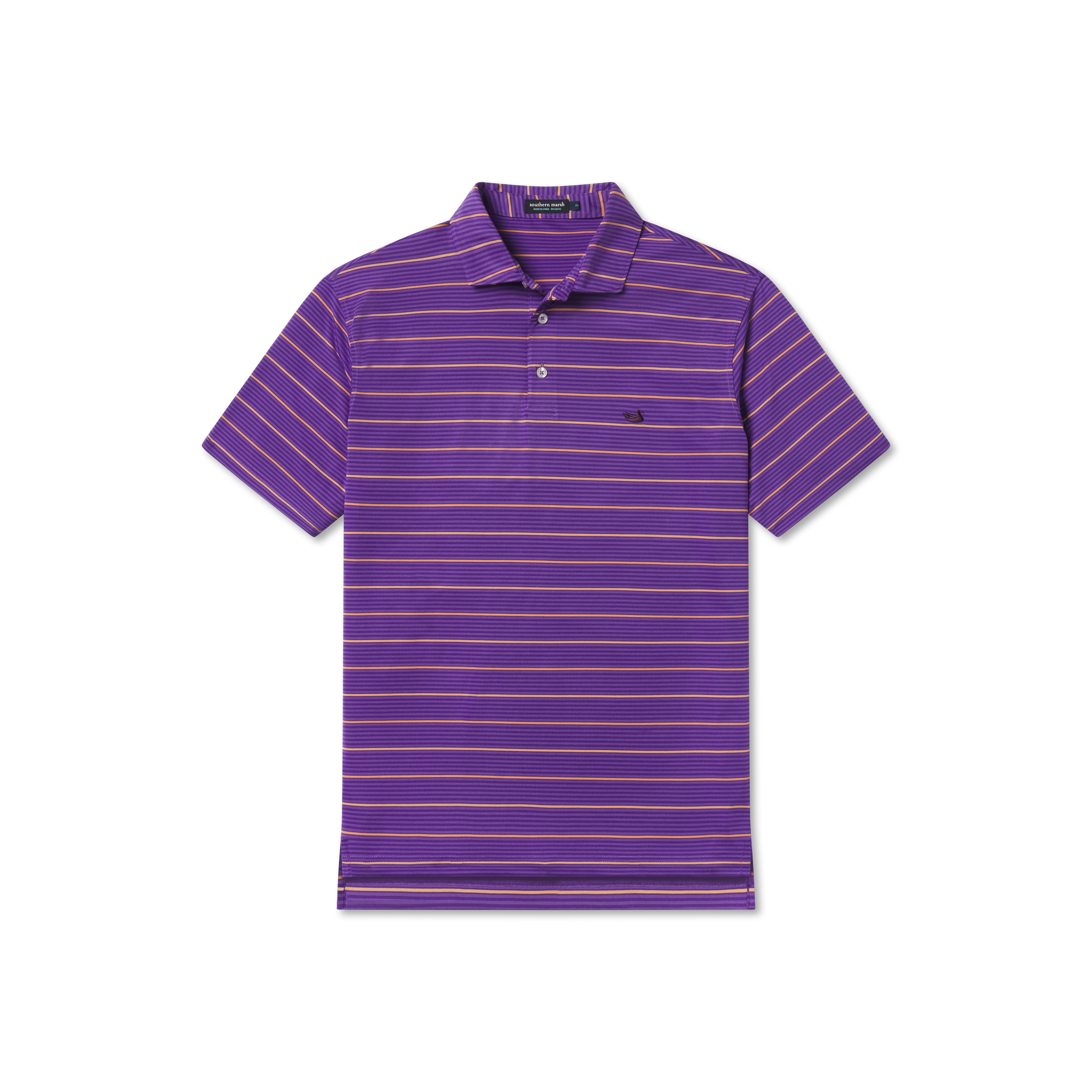 Gridiron Stripe Performance Polo