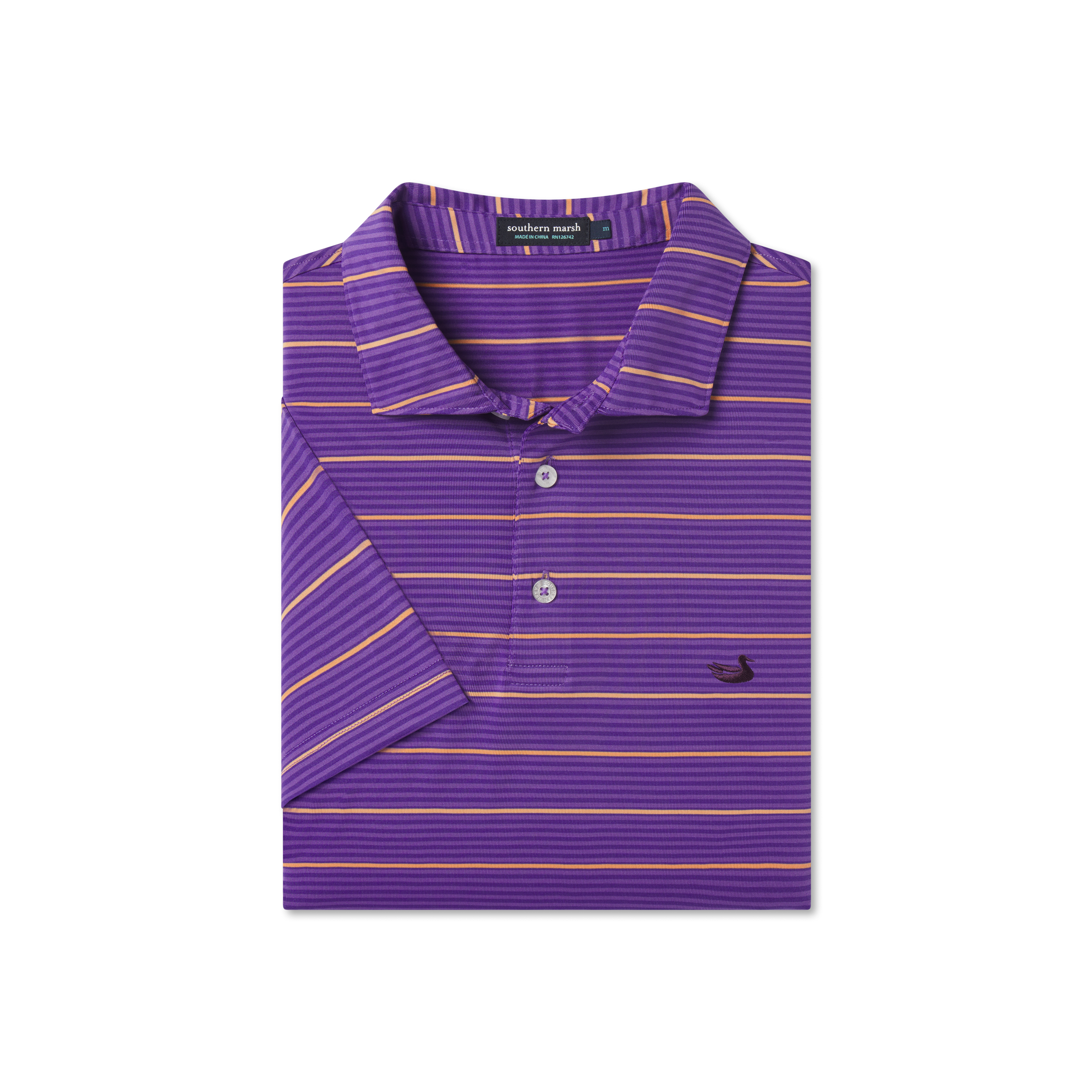 Gridiron Stripe Performance Polo