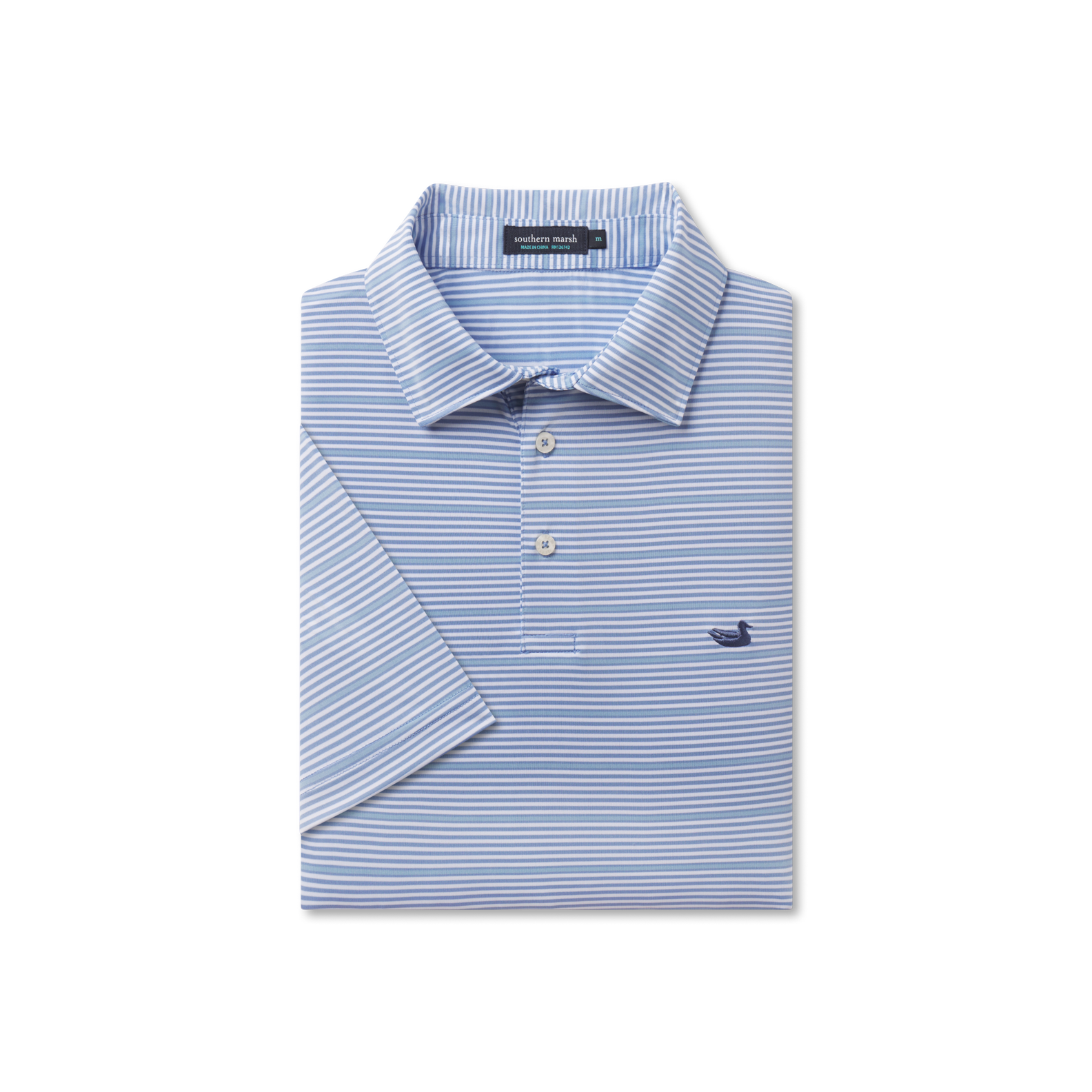 Bermuda Performance Polo - Chenier Stripe
