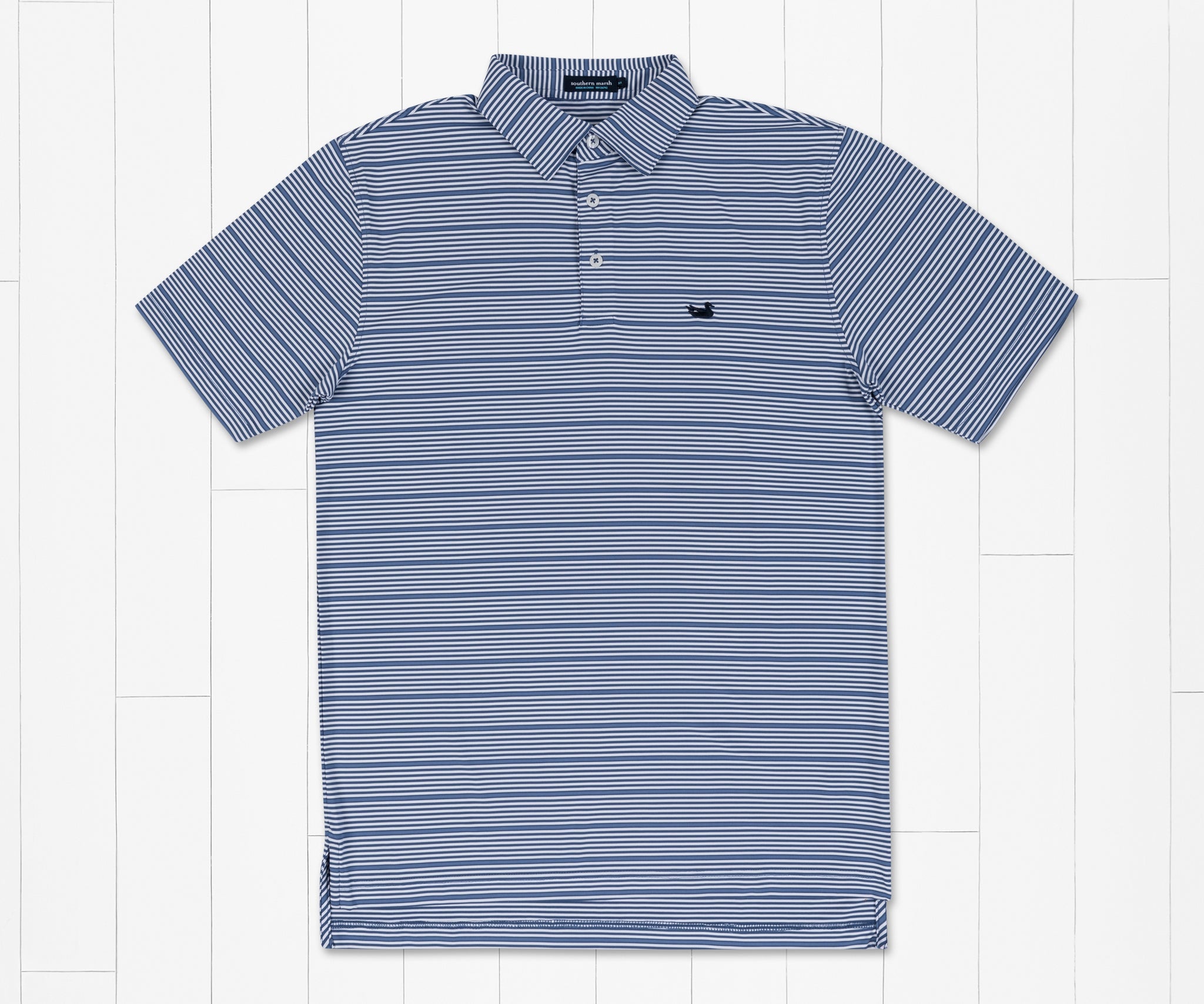 Bermuda Performance Polo - Chenier Stripe