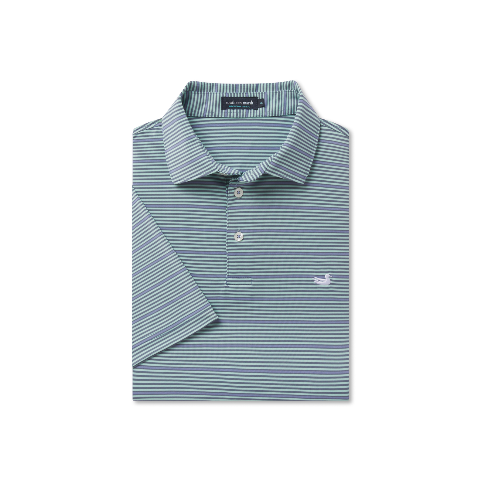 Bermuda Performance Polo - Chenier Stripe