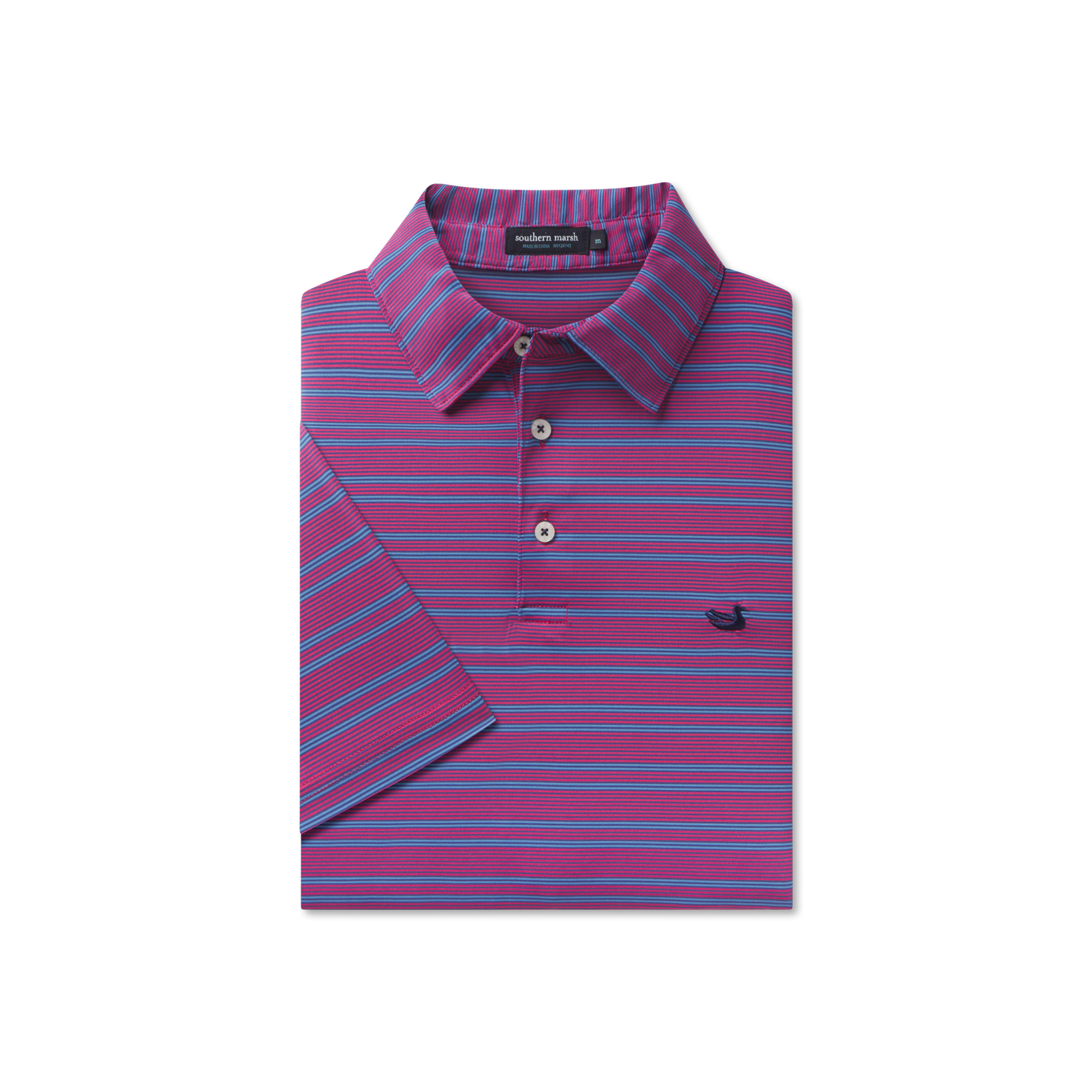 Bermuda Performance Polo - Naples Stripe