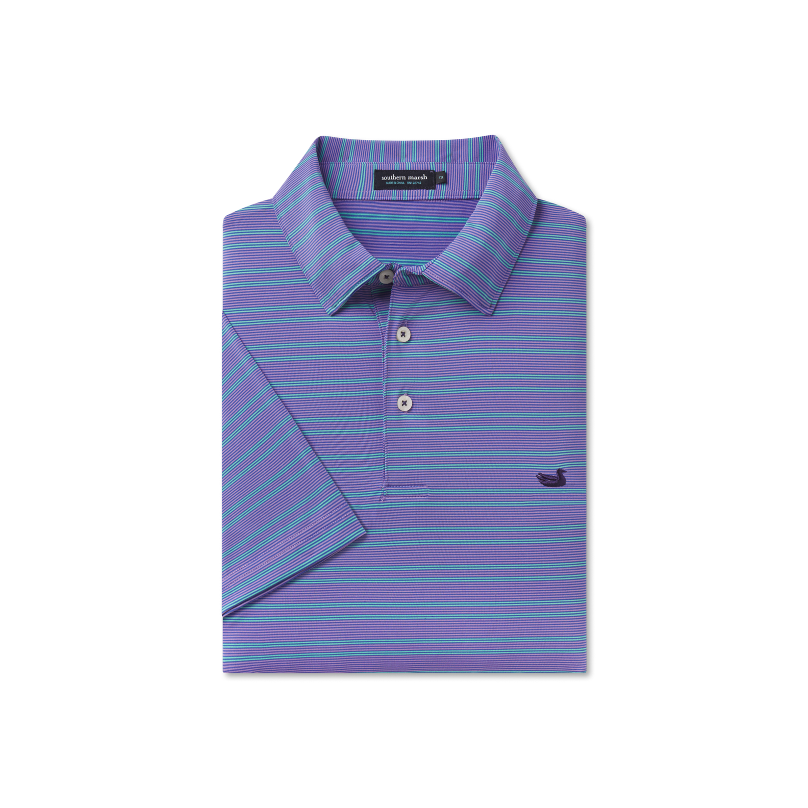 Bermuda Performance Polo - Naples Stripe