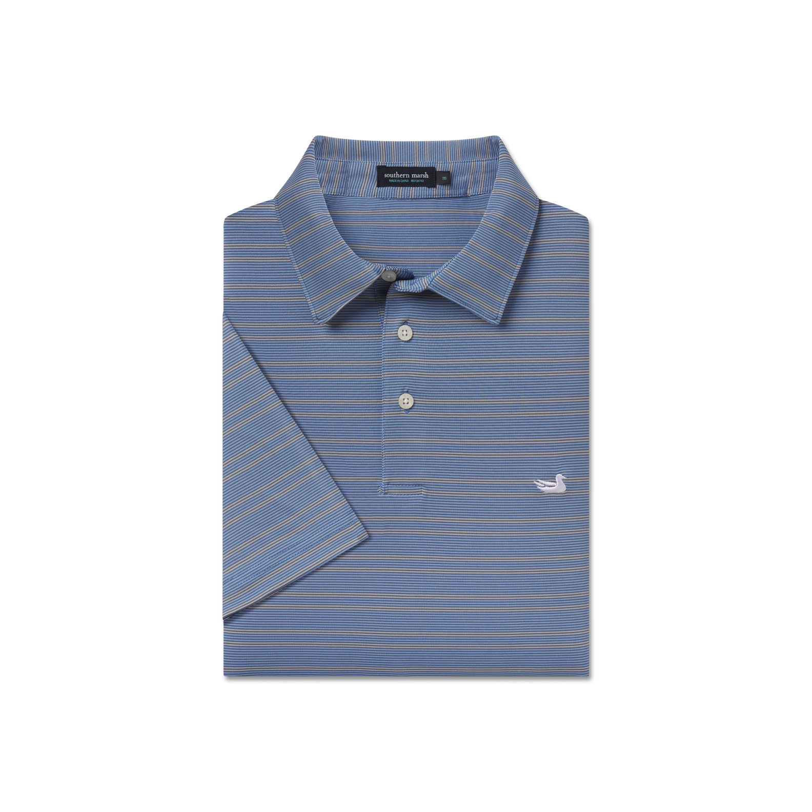 Bermuda Performance Polo - Naples Stripe