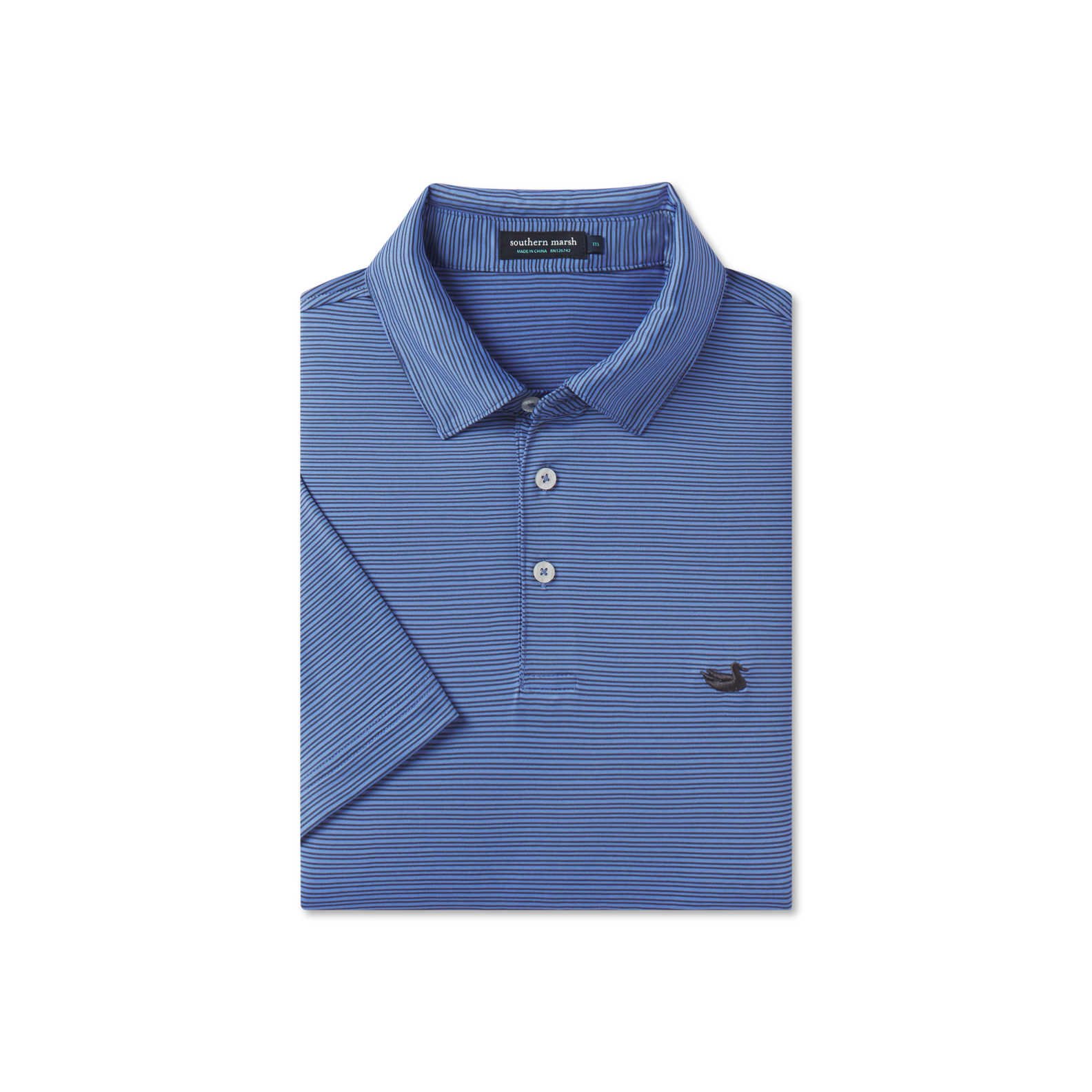 Bermuda Performance Polo - Clearwater Stripe