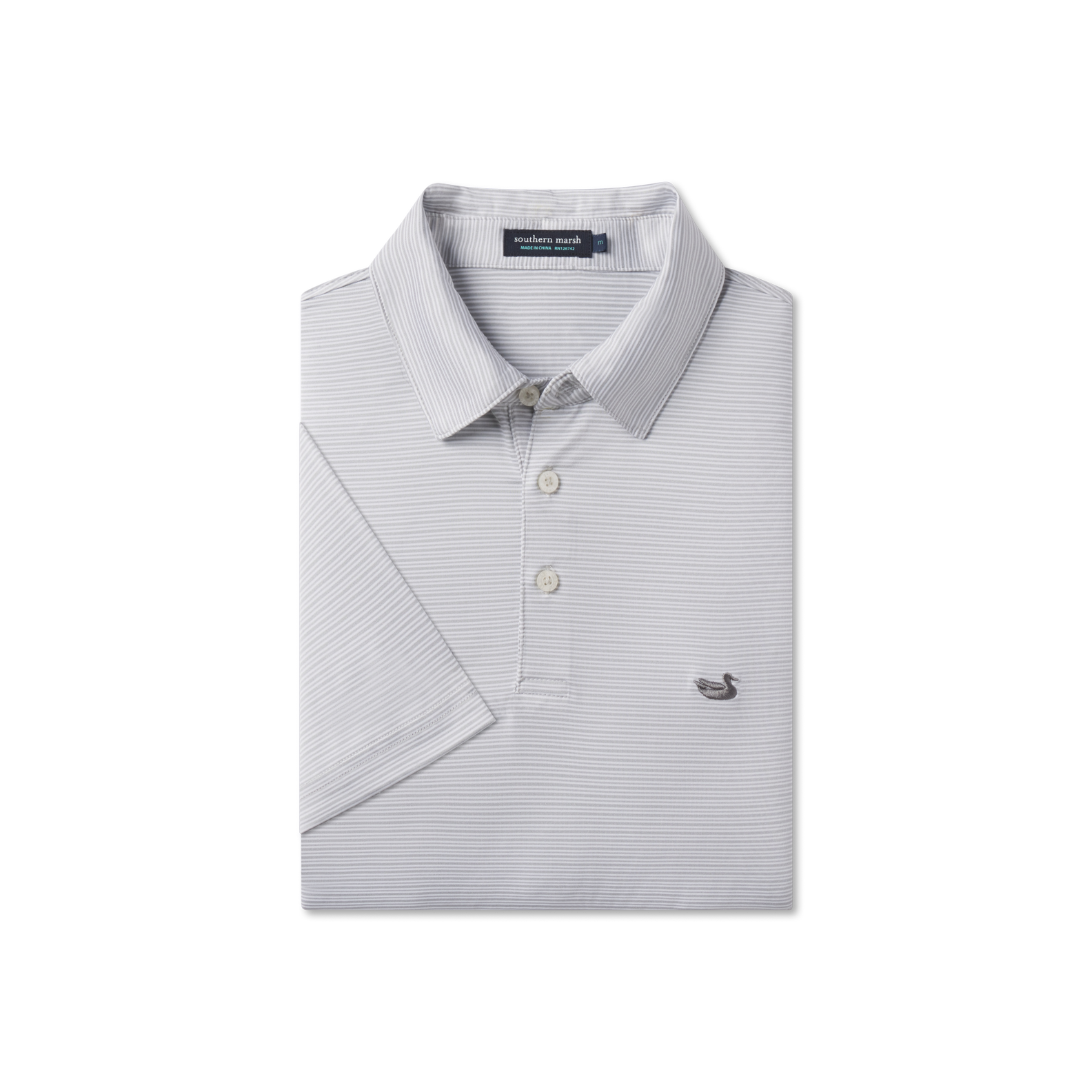Bermuda Performance Polo - Clearwater Stripe
