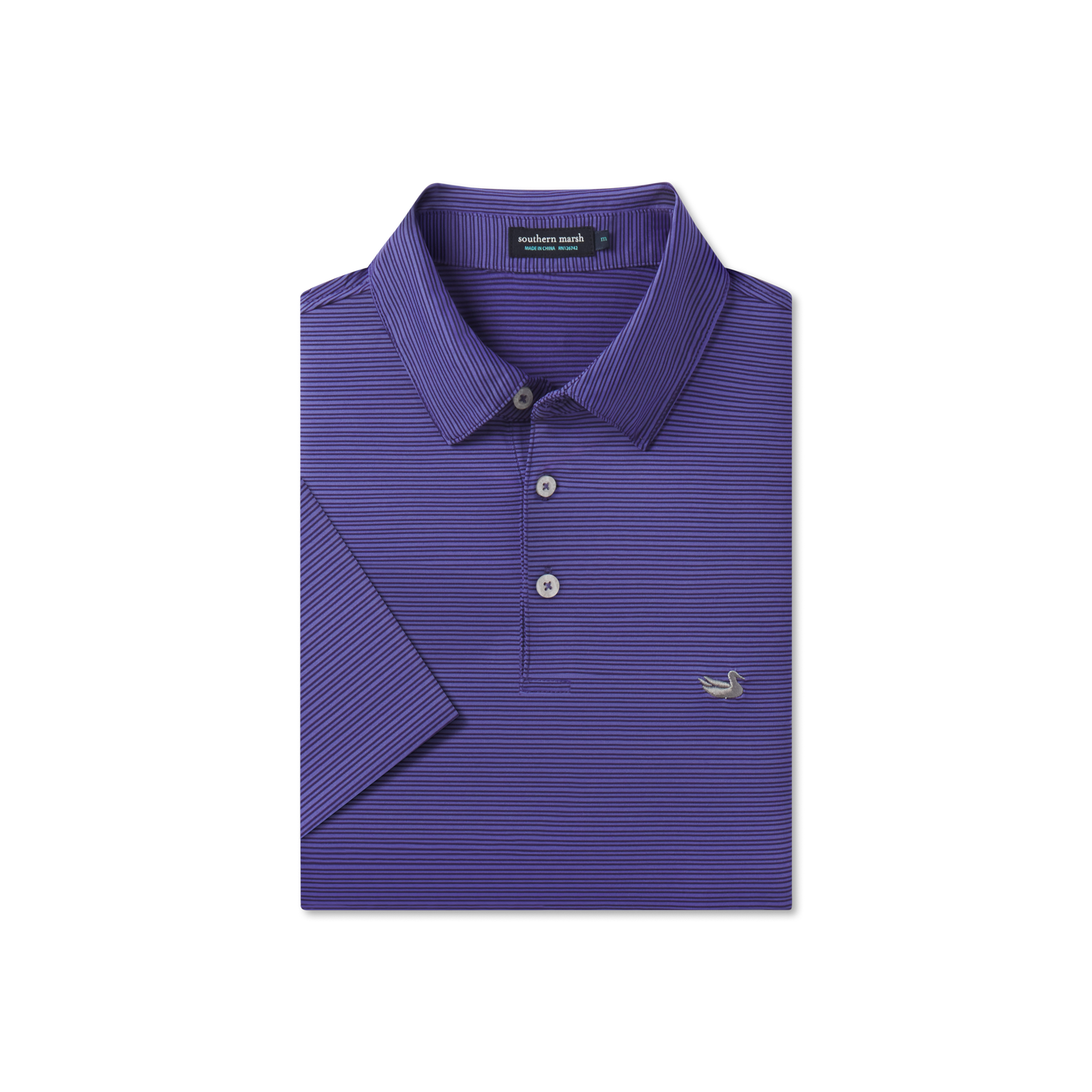 Bermuda Performance Polo - Clearwater Stripe