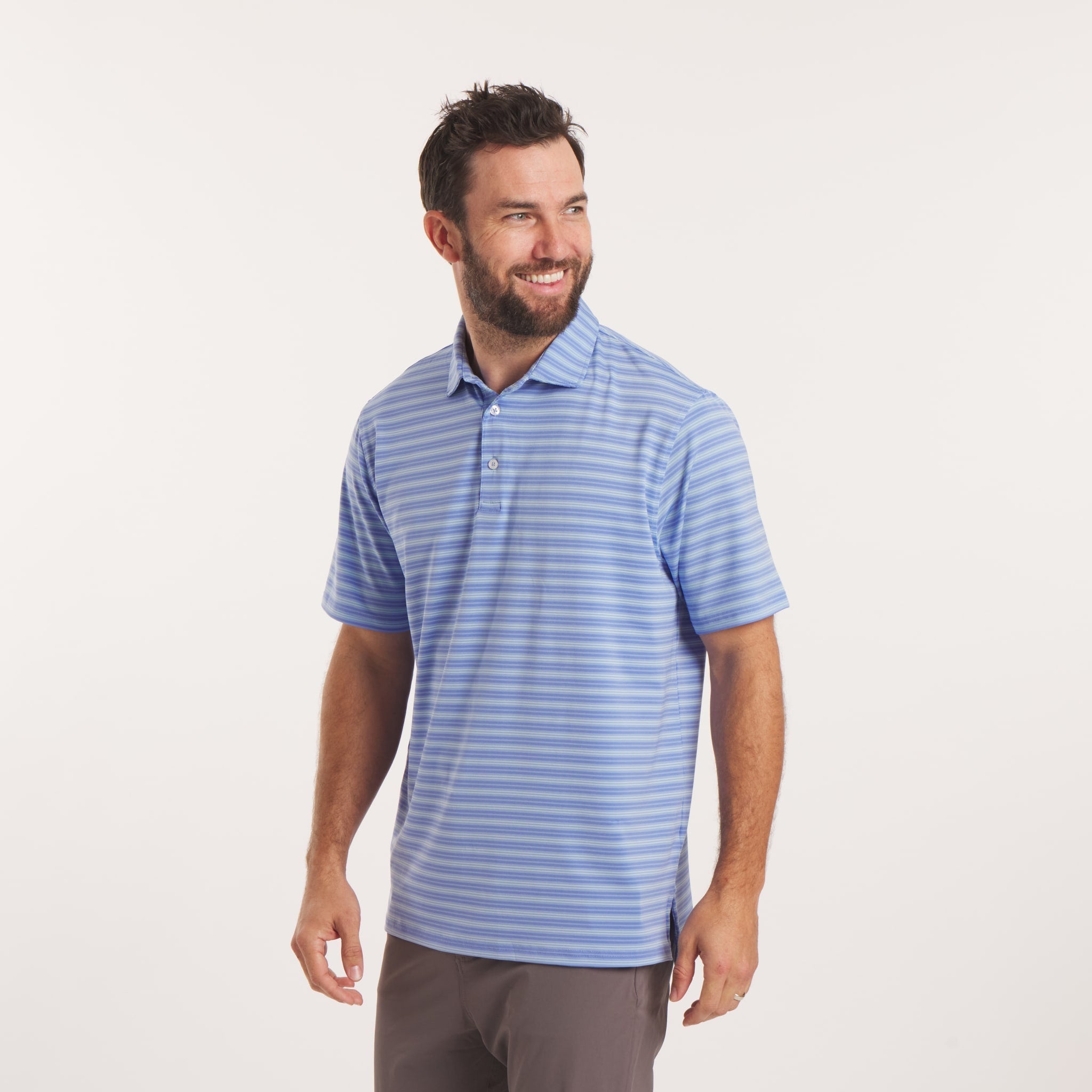 Bermuda Performance Polo - Grayton Stripe