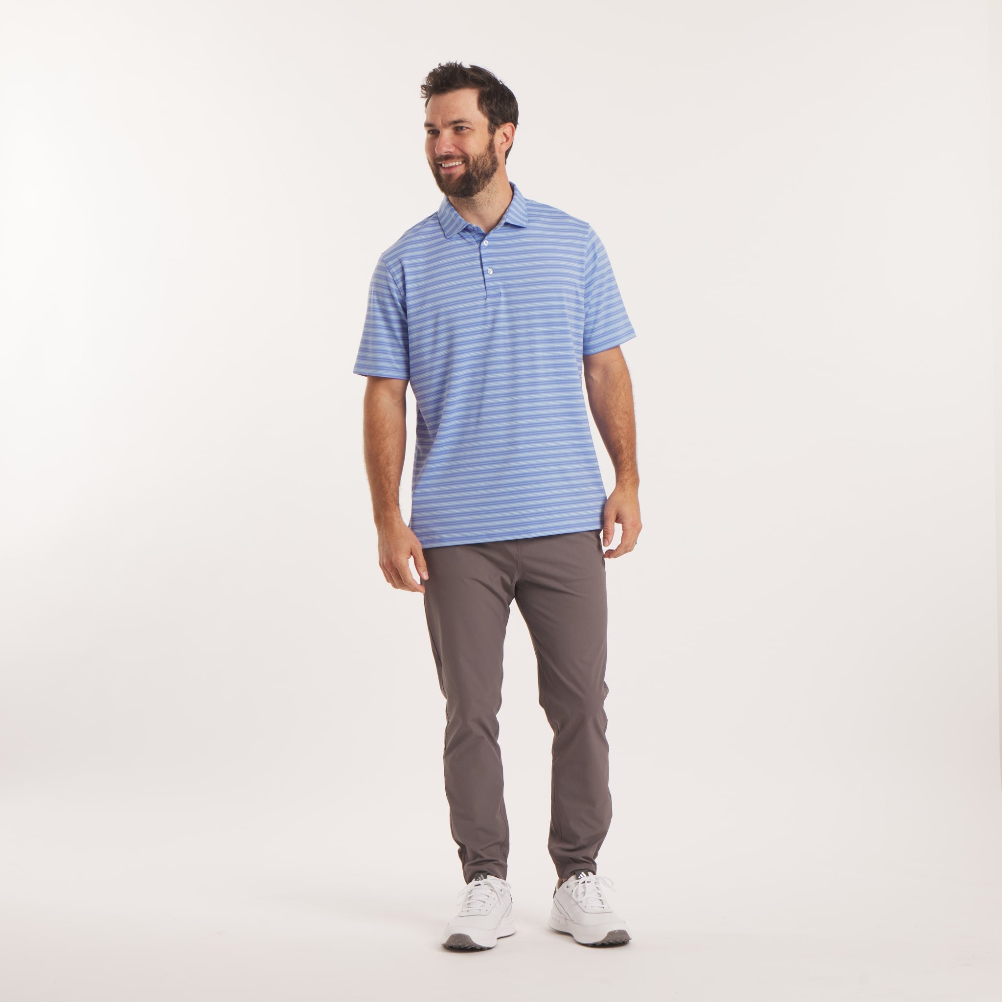 Bermuda Performance Polo - Grayton Stripe