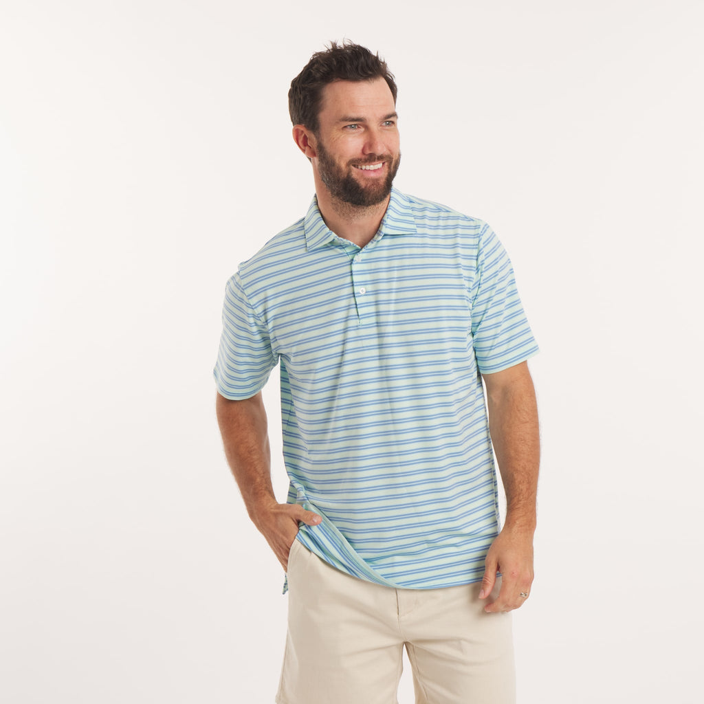 Bermuda Performance Polo - Grayton Stripe