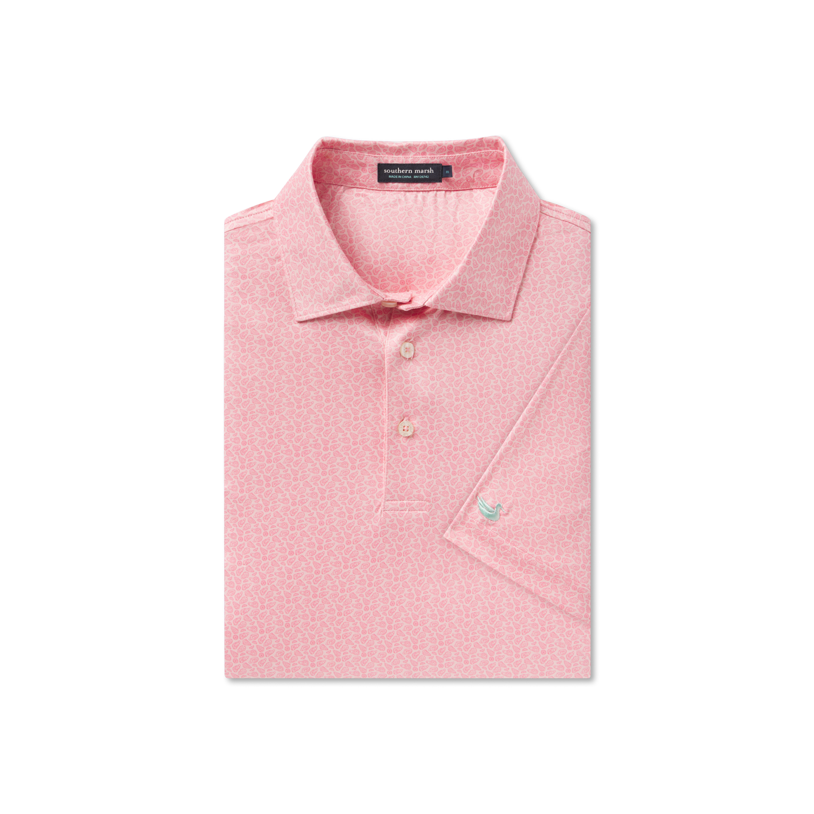 Flyline Performance Polo - Oysters & Lemons