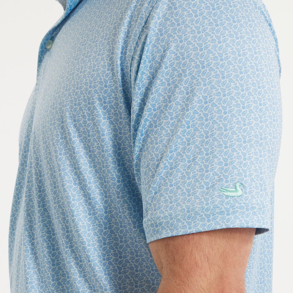 Flyline Performance Polo - Oysters & Lemons