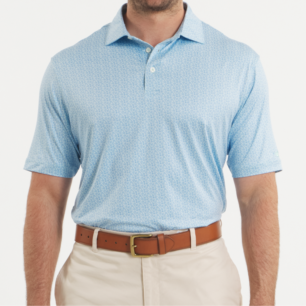 Flyline Performance Polo - Oysters & Lemons