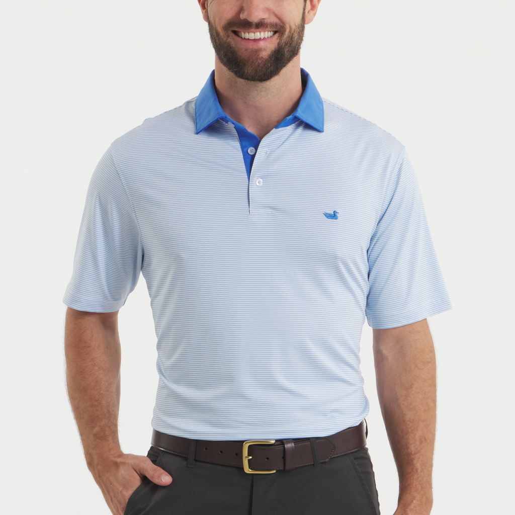 Bermuda Performance Polo - Hampton Stripe