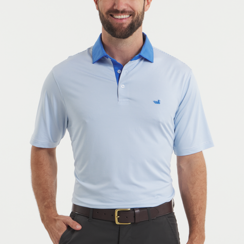 Bermuda Performance Polo - Hampton Stripe