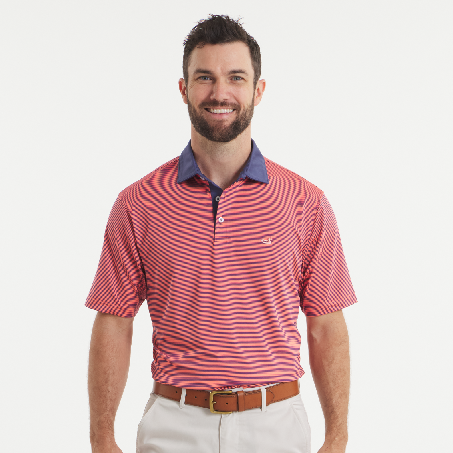 Bermuda Performance Polo - Hampton Stripe