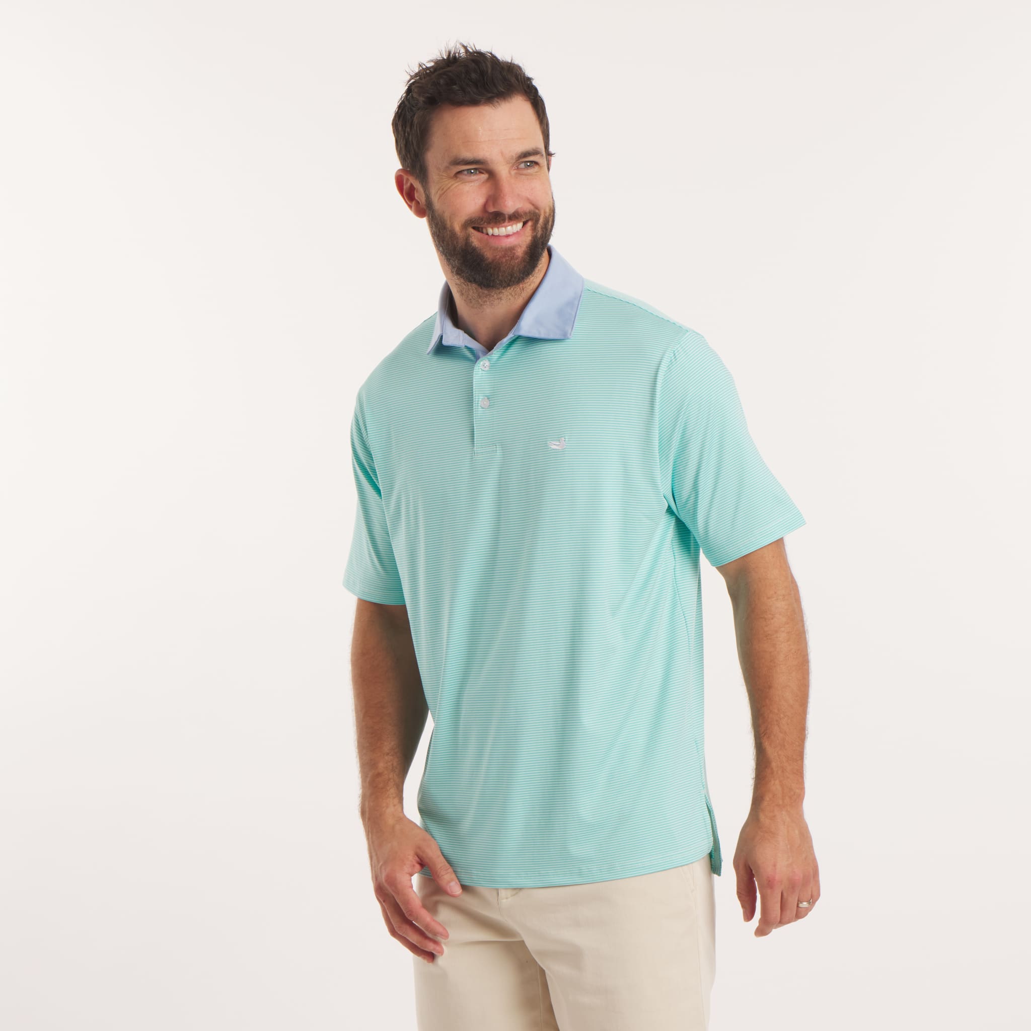 Bermuda Performance Polo - Hampton Stripe
