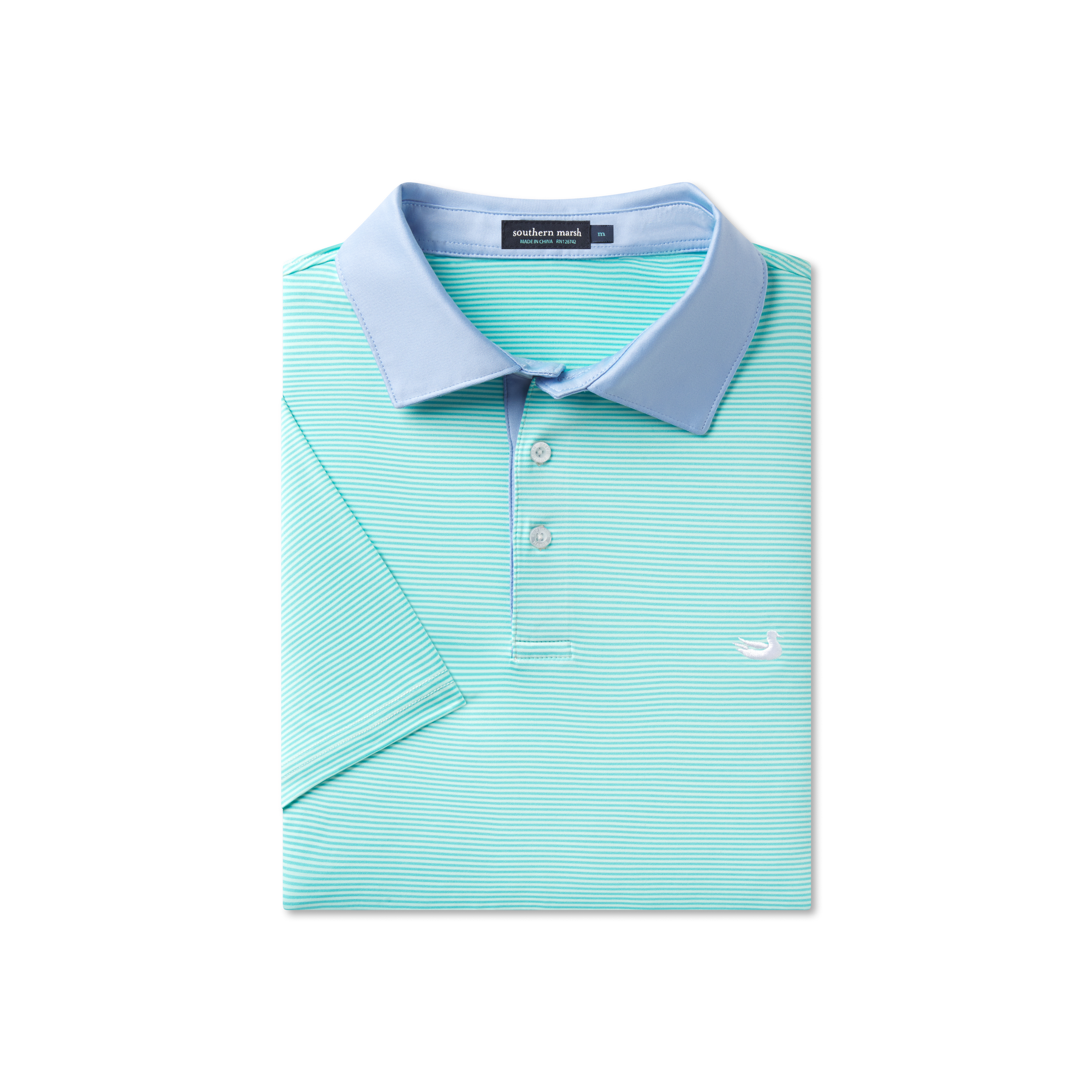 Bermuda Performance Polo - Hampton Stripe