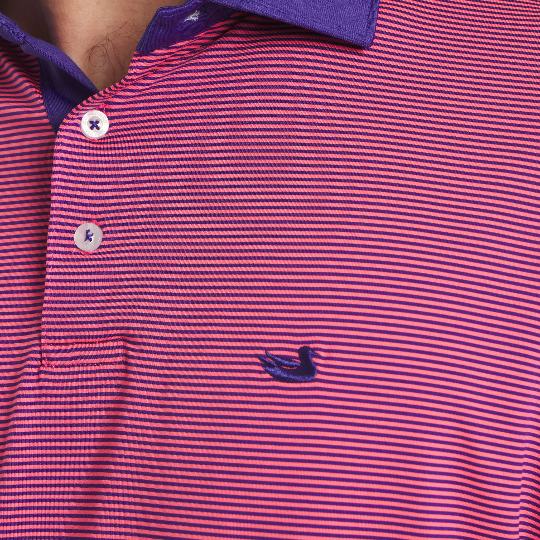 Bermuda Performance Polo - Hampton Stripe