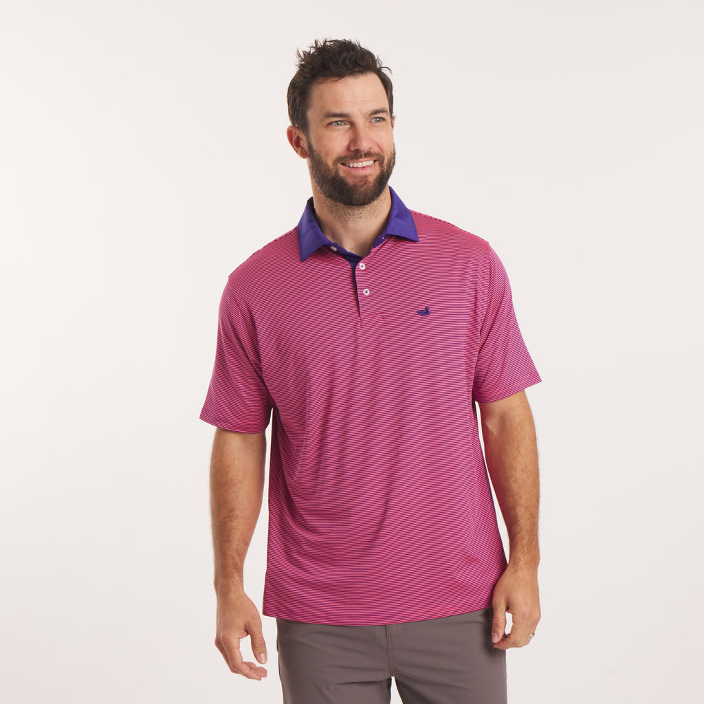 Bermuda Performance Polo - Hampton Stripe