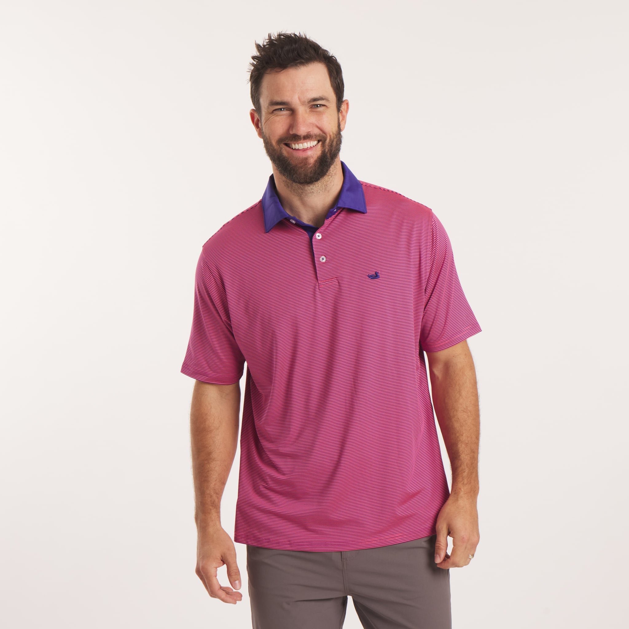 Bermuda Performance Polo - Hampton Stripe