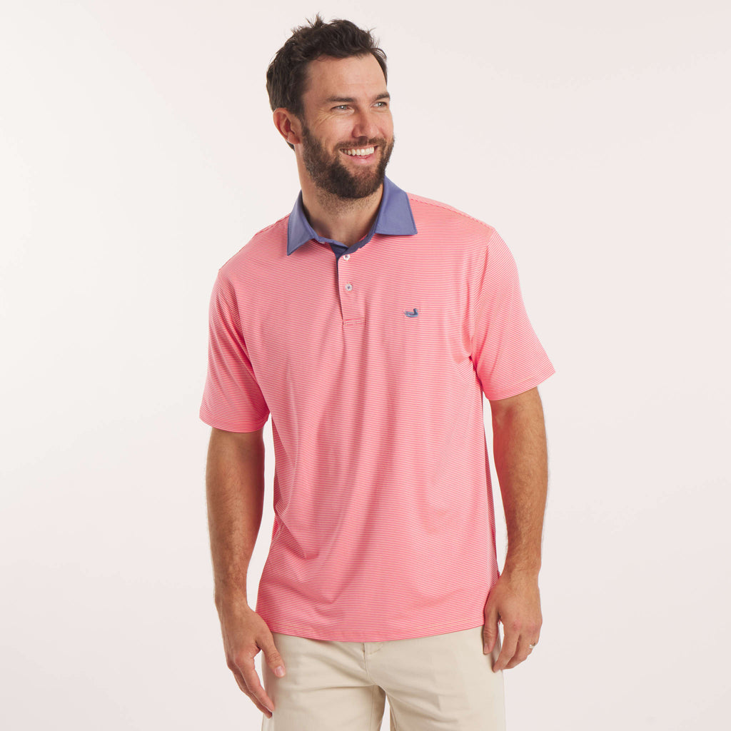 Bermuda Performance Polo - Hampton Stripe