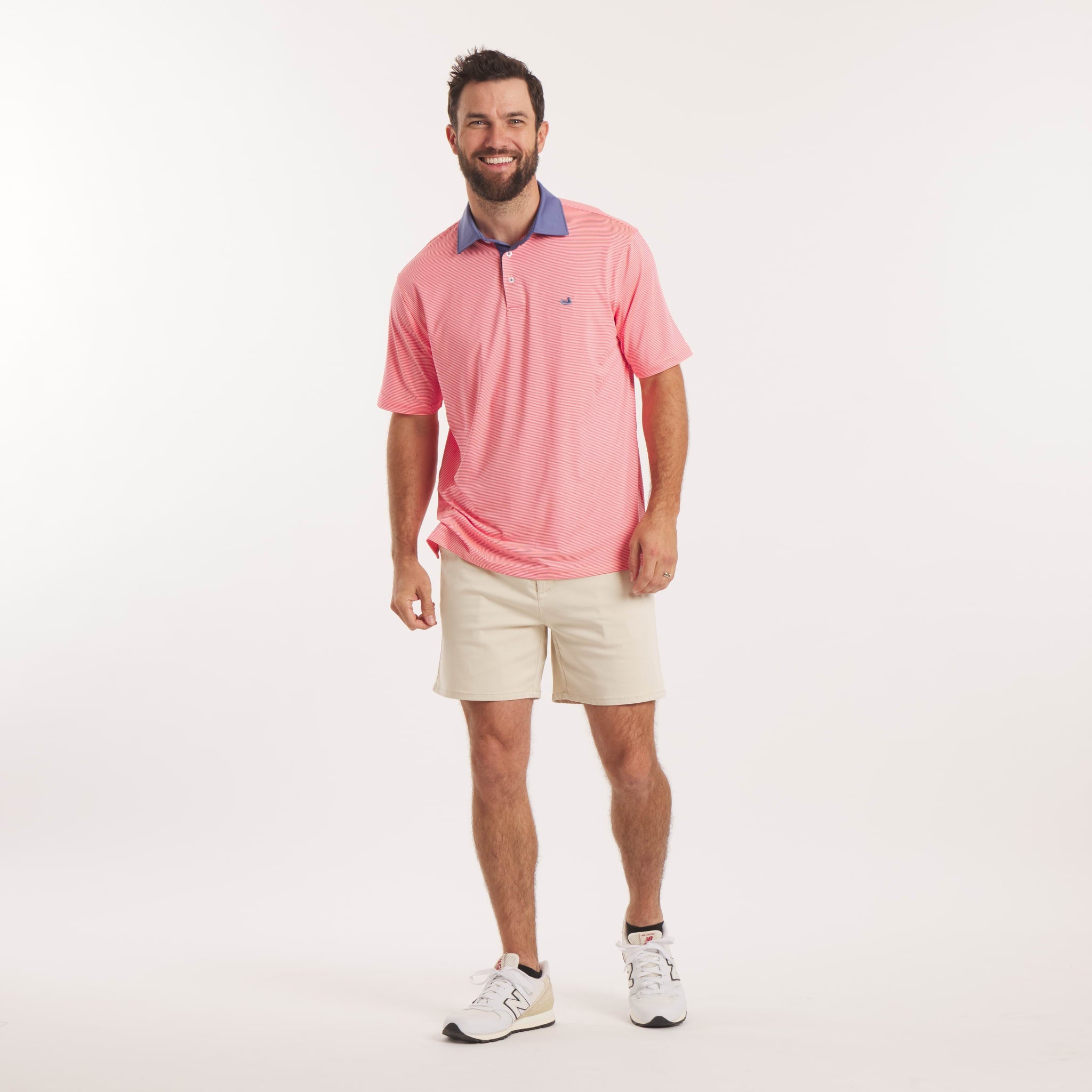 Bermuda Performance Polo - Hampton Stripe