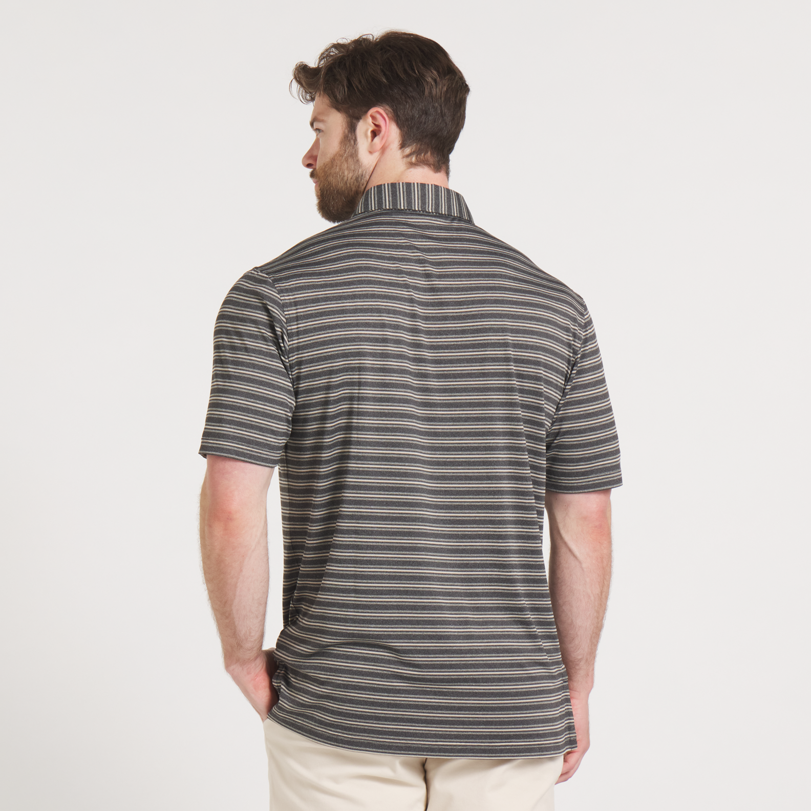 Maybourne Featherlight Stripe Polo
