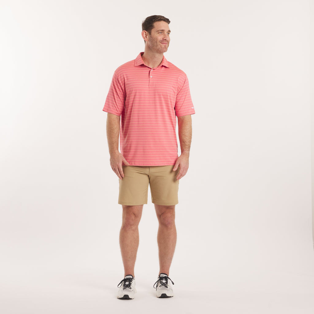 Newcastle Stripe Featherlight Polo