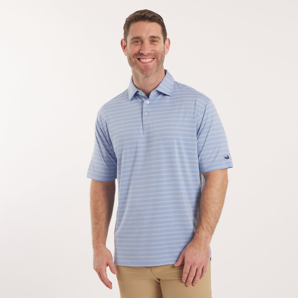 Newcastle Stripe Featherlight Polo