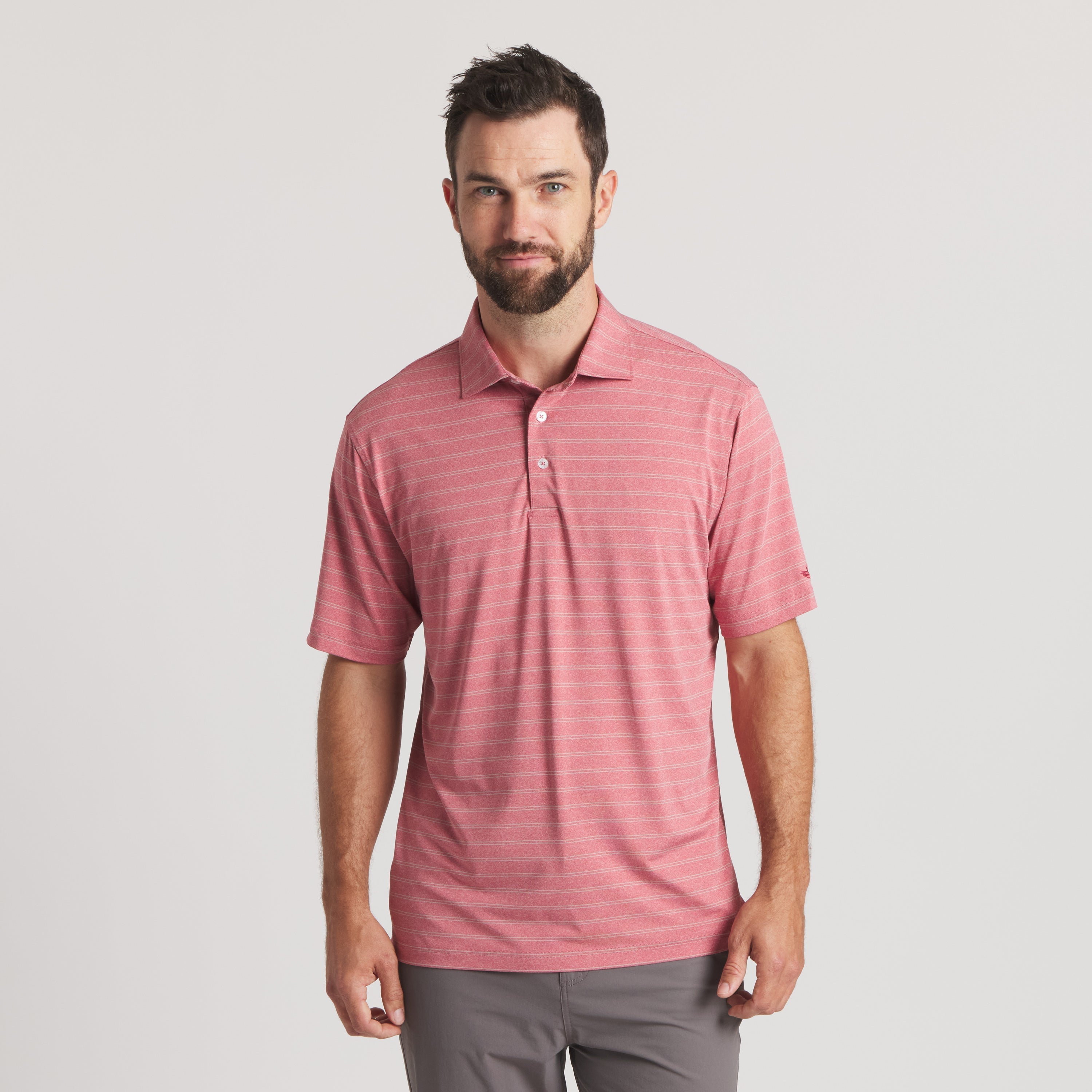 Newcastle Stripe Featherlight Polo