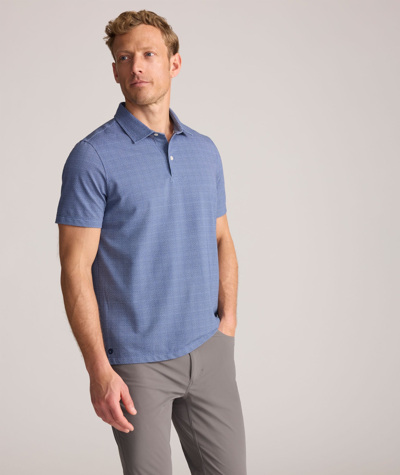 Printed CottonTek™ Polo