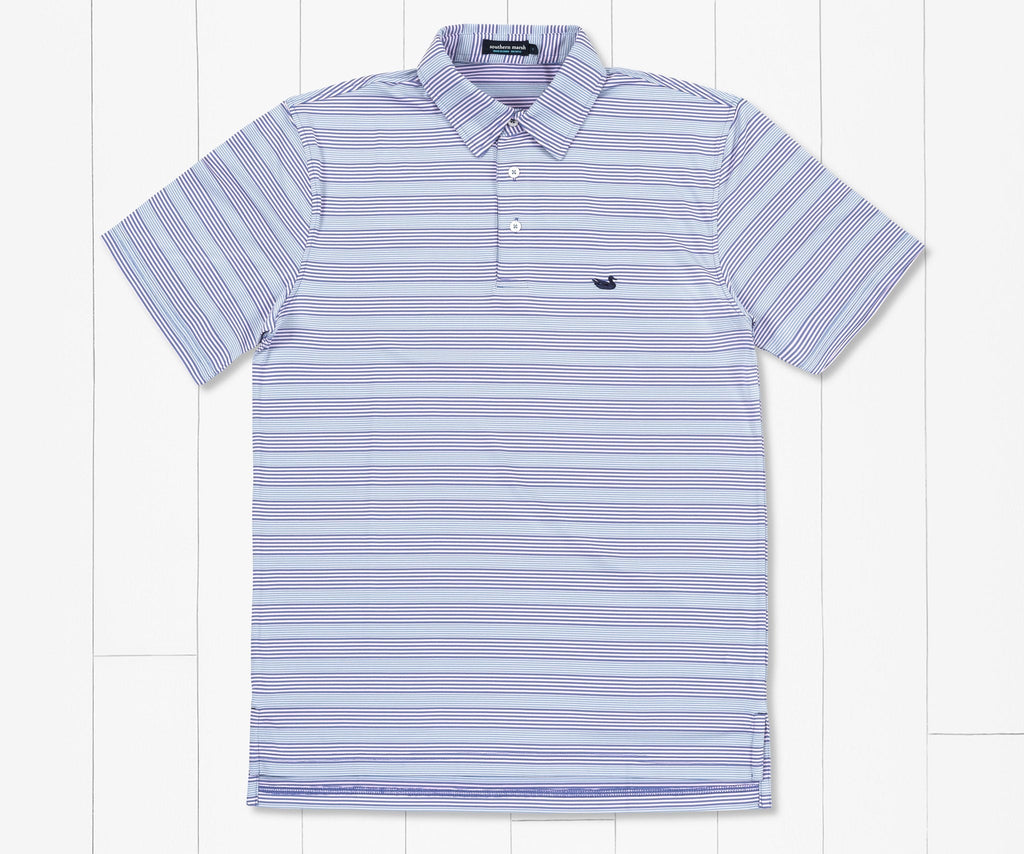 Bermuda Performance Polo - Pensacola Stripe