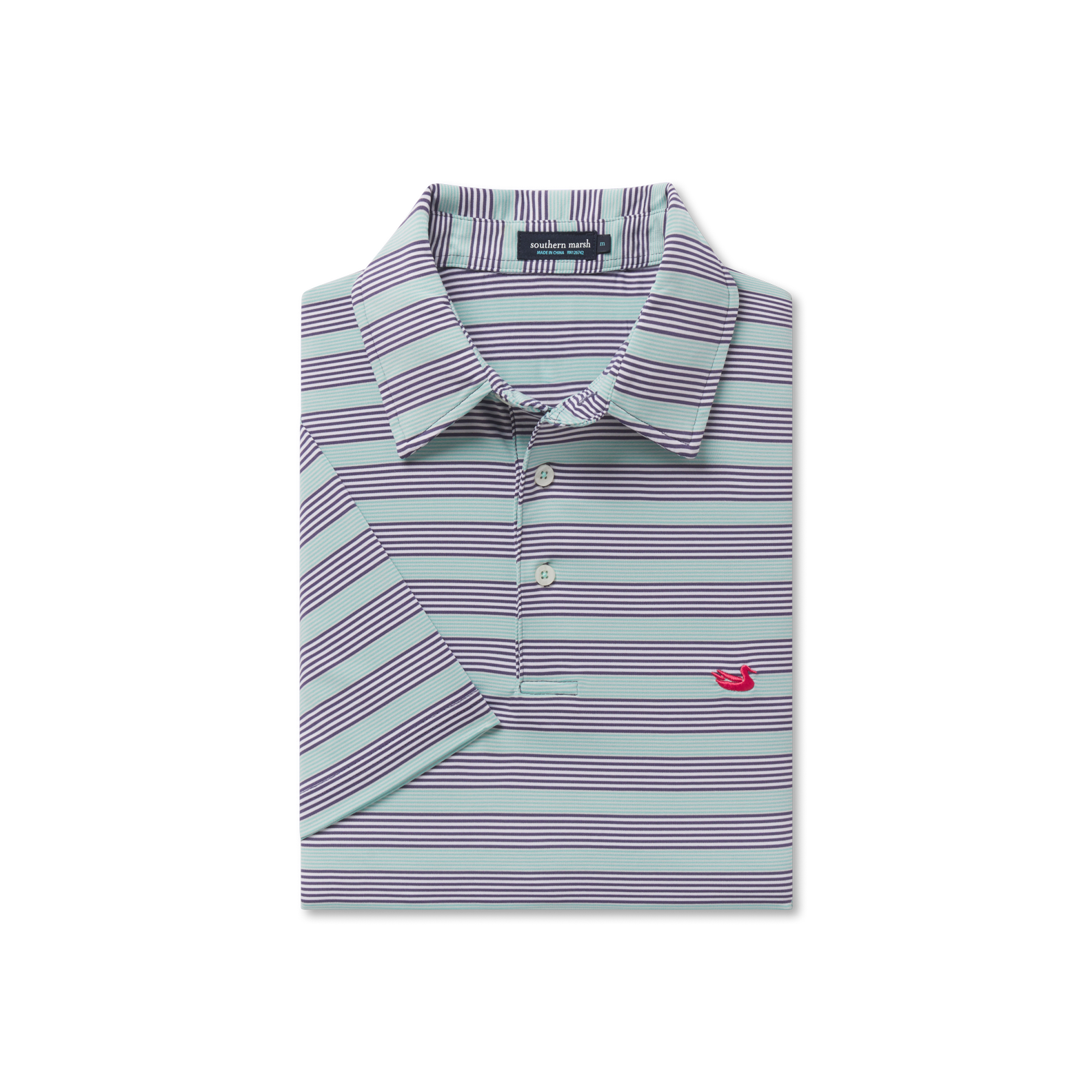 Bermuda Performance Polo - Pensacola Stripe