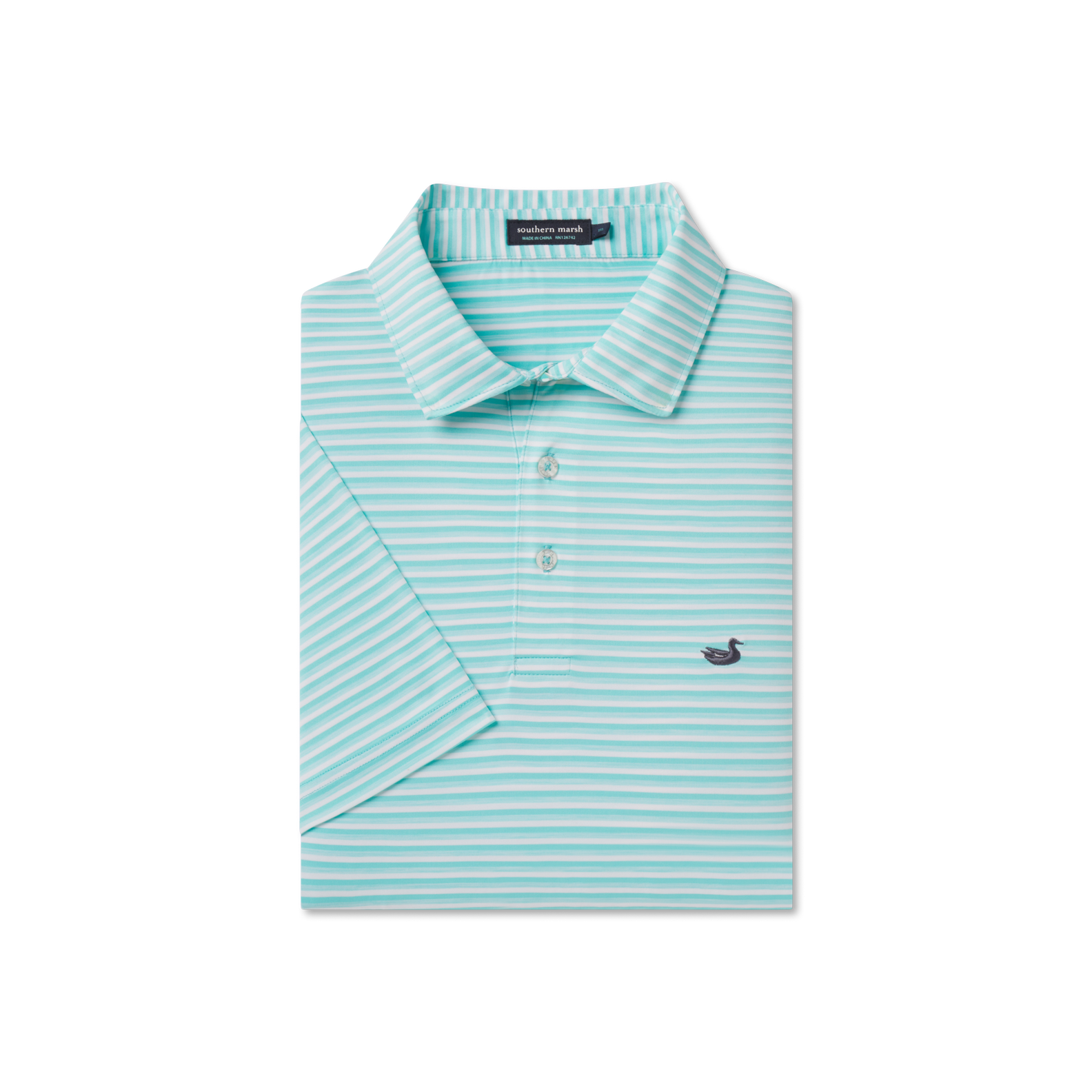 Bermuda Performance Polo - Domingo Stripe