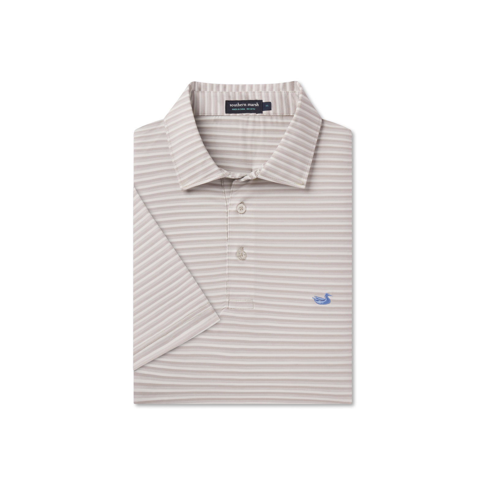Bermuda Performance Polo - Domingo Stripe