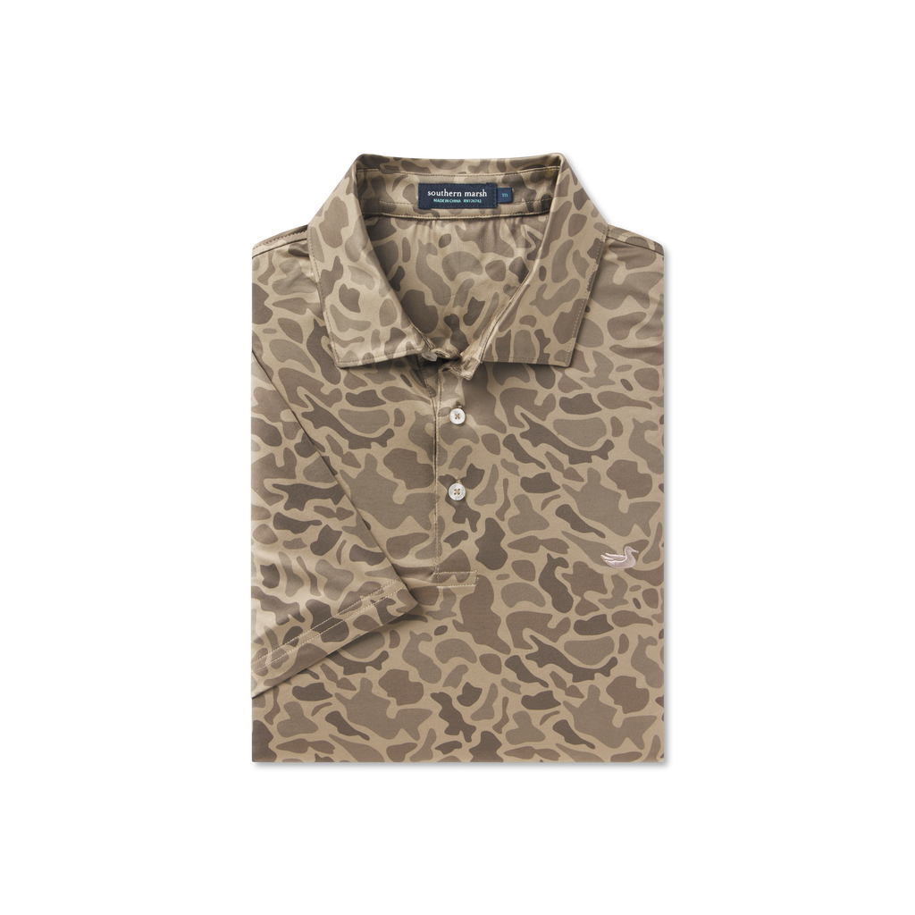 Marsh Performance Polo - Retro Camo