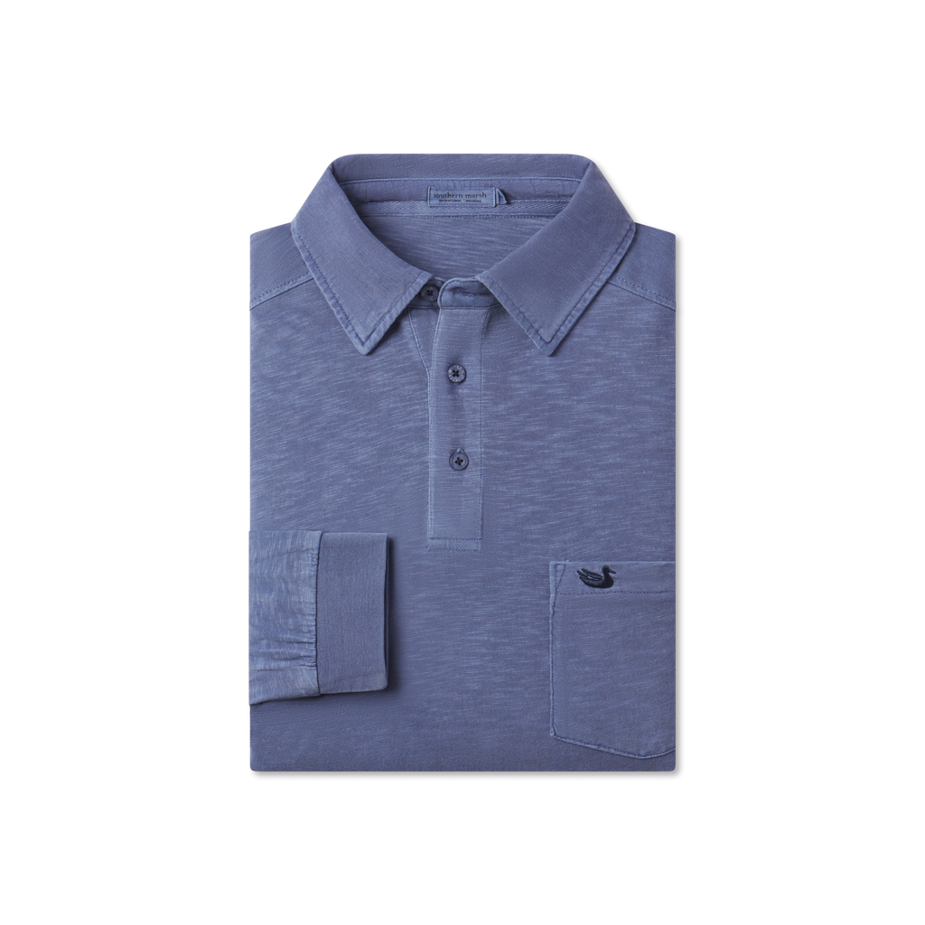 SEAWASH™ Slub Polo - Long Sleeve