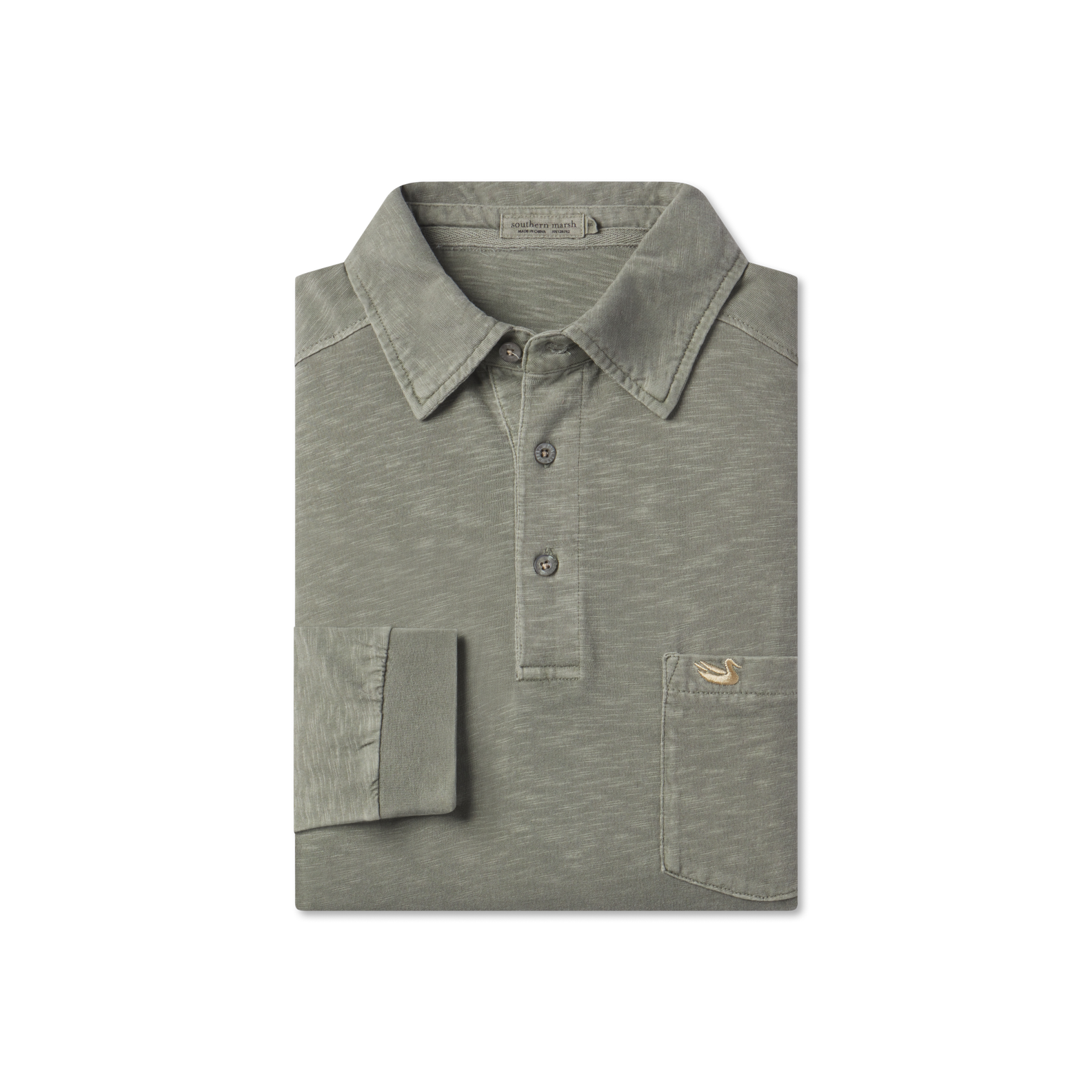 SEAWASH™ Slub Polo - Long Sleeve