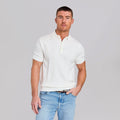 The Sergio - Cotton/Silk Polo - White