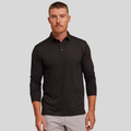 The Voyager - Performance LS Polo - Black