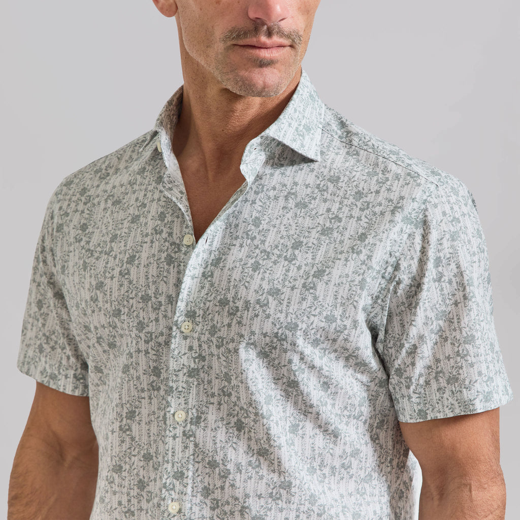 The Azure - Comfort SS Shirt - Sage Floral