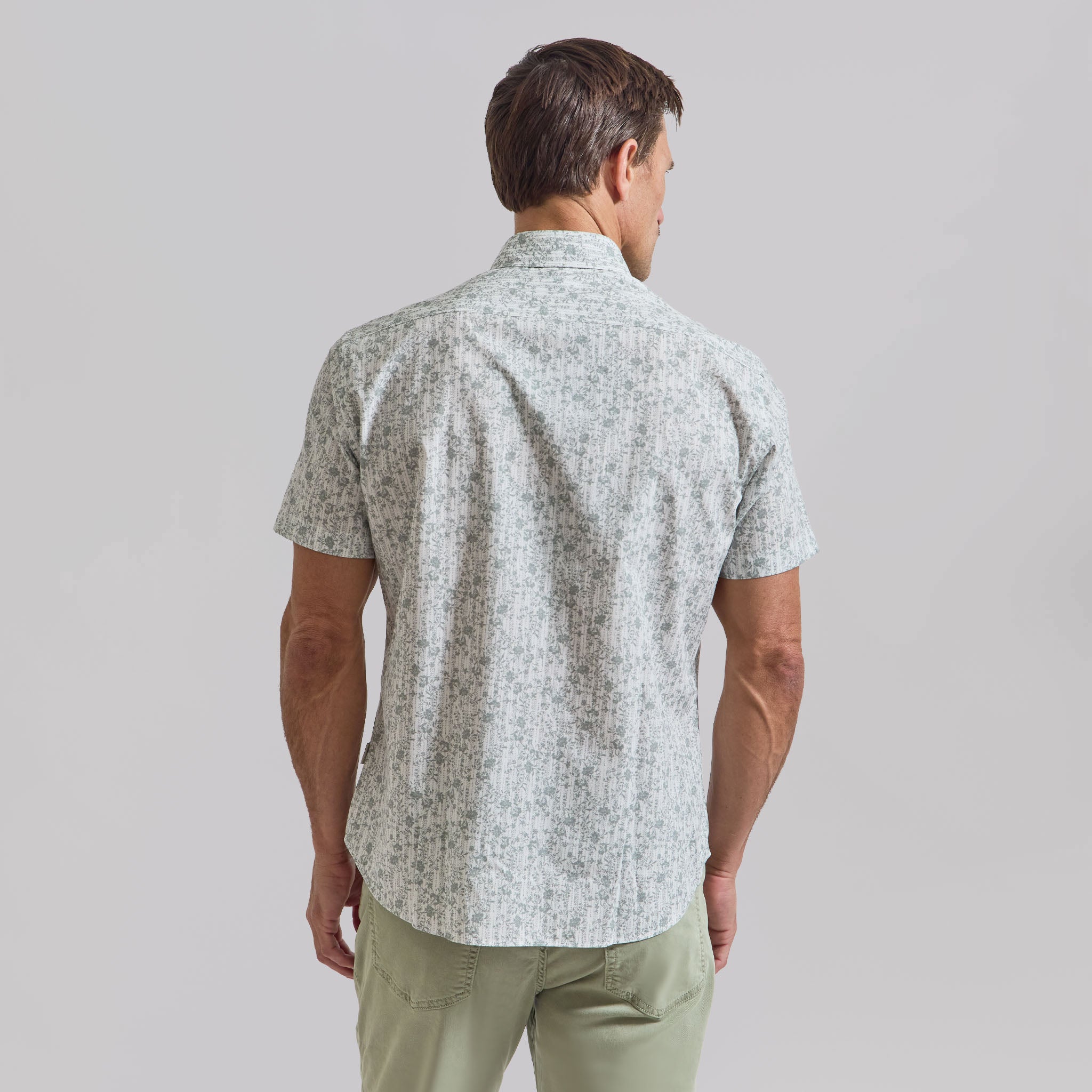 The Azure - Comfort SS Shirt - Sage Floral