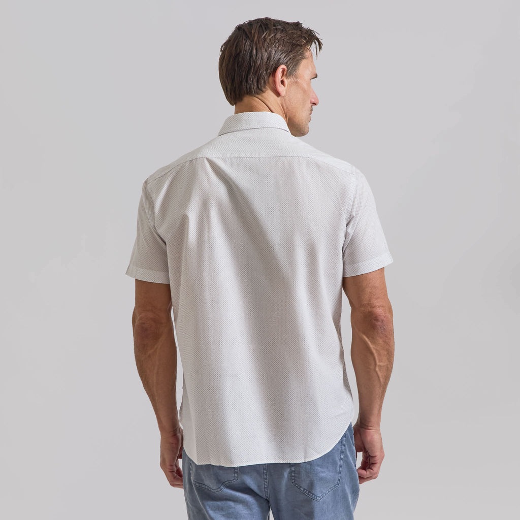 The Azure - Comfort SS Shirt - Pink Geo Print
